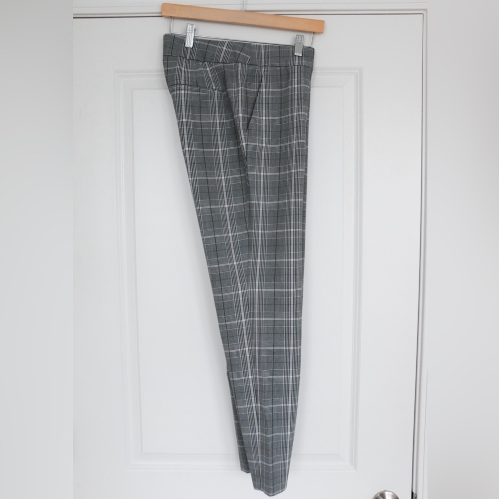 Loft Plaid Cropped Trouser